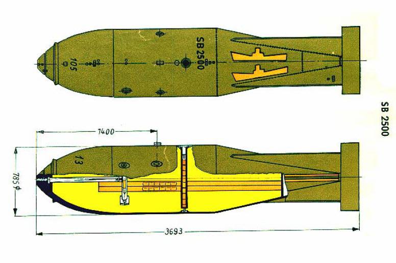 Groladungsbombe SB 2500