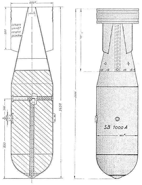 Groladungsbombe SB 1000 A