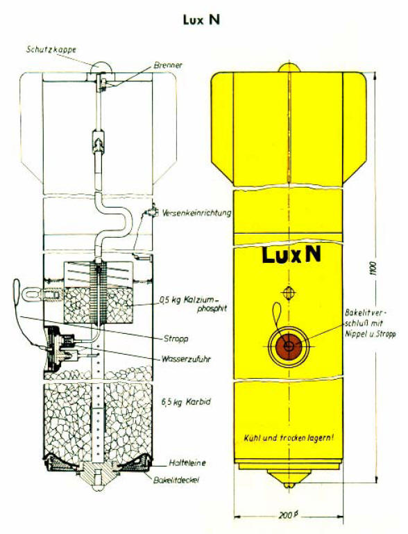 Abwurfleuchte (Seenotleuchtboje) Lux N